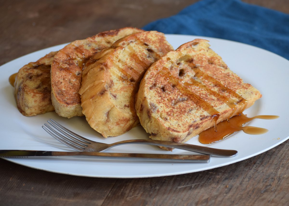 Cinnamon Chip French Toast by Great Harvest hubs.li/Q01D1hlt0