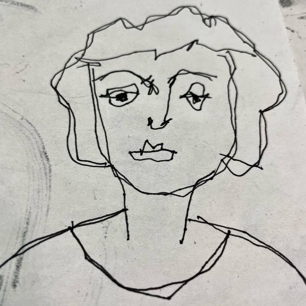 CraftyHope's tweet photo. Day 17 of #Making100Faces for #the100dayproject
A quick left-handed face again today. Messy and fun - that’s me!
#100dayproject #the100dayproject2023 #facedoodle #doodledface #drawingfaces #nondominanthand #nondominanthandsketching #drawingfaces #scrap… https://t.co/NJHczKMJGq https://t.co/IwWP0tpXoW