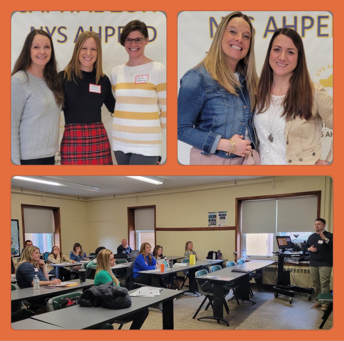 CZNYSAHPERD's tweet photo. We appreciate you sending in more pics, and thank you all for joining us at this year’s conference!

What a great day to reconnect and rejuvenate- a HUGE thank you to everyone who made this day possible, especially @TerryGendron !!
#educators #nysahperd #ahperd #physed #healthed https://t.co/B411pwkWWz