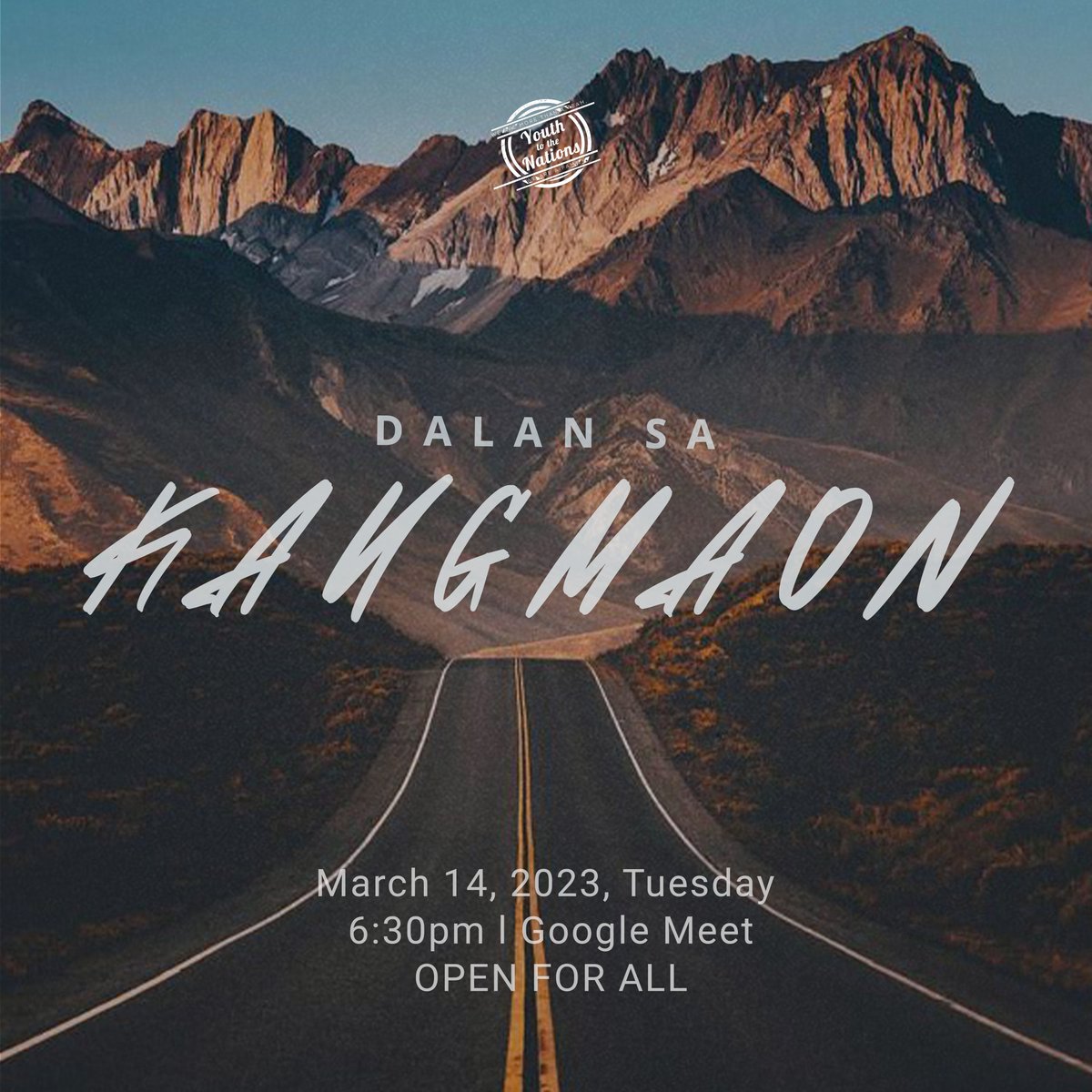 y2dnum's tweet photo. Still puzzled on what path to take? π€
Y2DN-UM has an upcoming Career Guidance: Dalan sa Kaugmaon. Let's save the date, March 14, 2023. Tuesday at 6:30pm, via Google Meet. π€
Register now!
πhttps://t.co/8gATQBjgod
See you there, Fam! π₯°
#y2dnum #y2dnfamily #kaugmaon https://t.co/ICjmOWjMZn