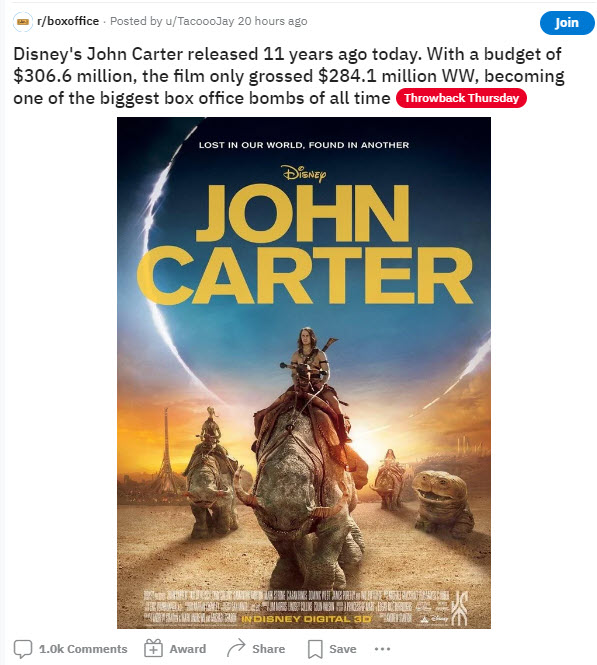 John F. Carter on Twitter "I took my kids to see this when they were 3