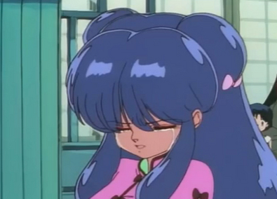 maoniichuan's tweet photo. Palms shaking, eyes now welling up with visible tears that trickled down her cheeks, she raises the muffler once more...

... only to drop it on the ground.

Turning her back on both Renka and Ranma, the amazon drags her feet out of Gekirin in retreat. Head lowered in shame. https://t.co/qluYpwLLq9
