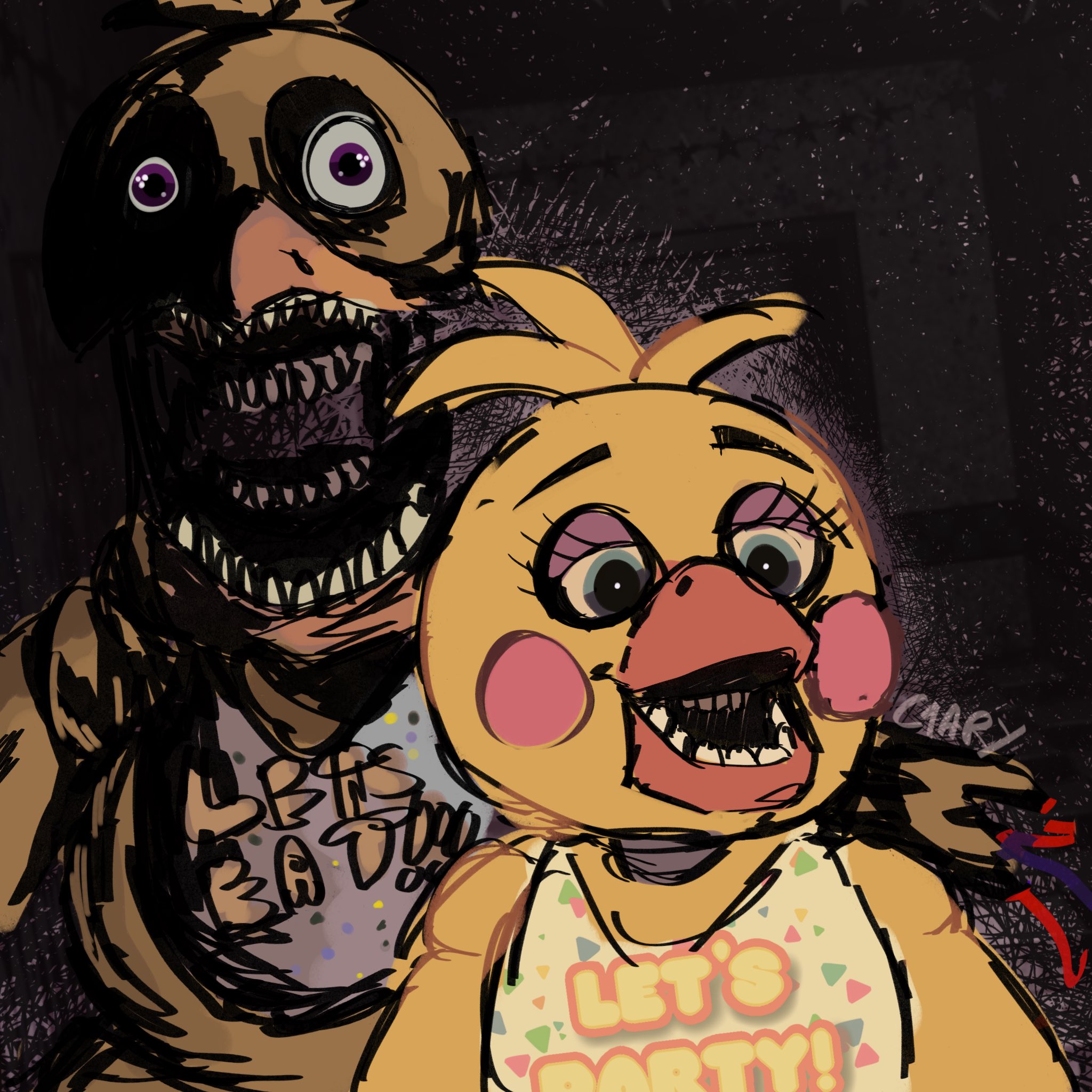 FNaF 2 fanart: Withered Chica