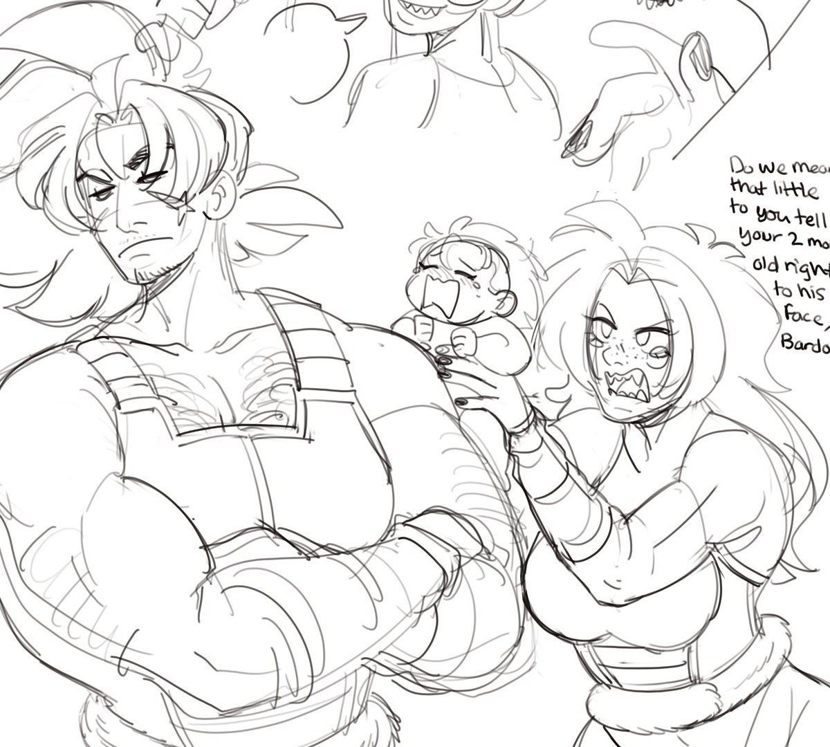 (wip) I wouldn't be crucified for z bardock's a shitty dad/partner agenda right 
