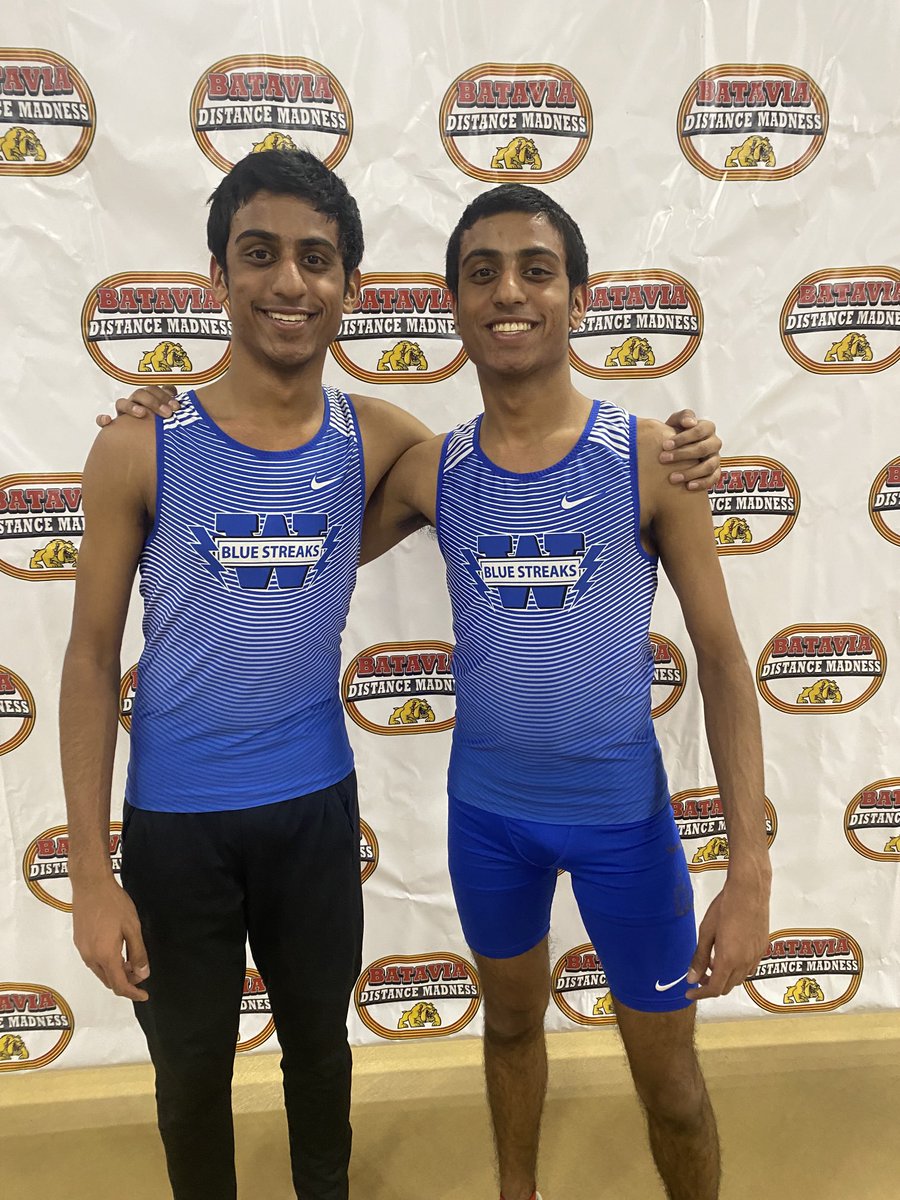 Ishan runs 9:52 and Aryan runs 10:29 in the 3200.
