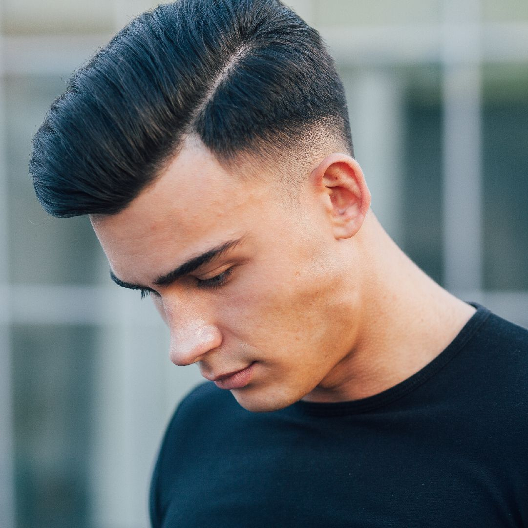 dezerickson's tweet image. #GetTheLook Side Part + Fade. Fresh Fade Friday!

##hairstyles #sidepart #freshfade