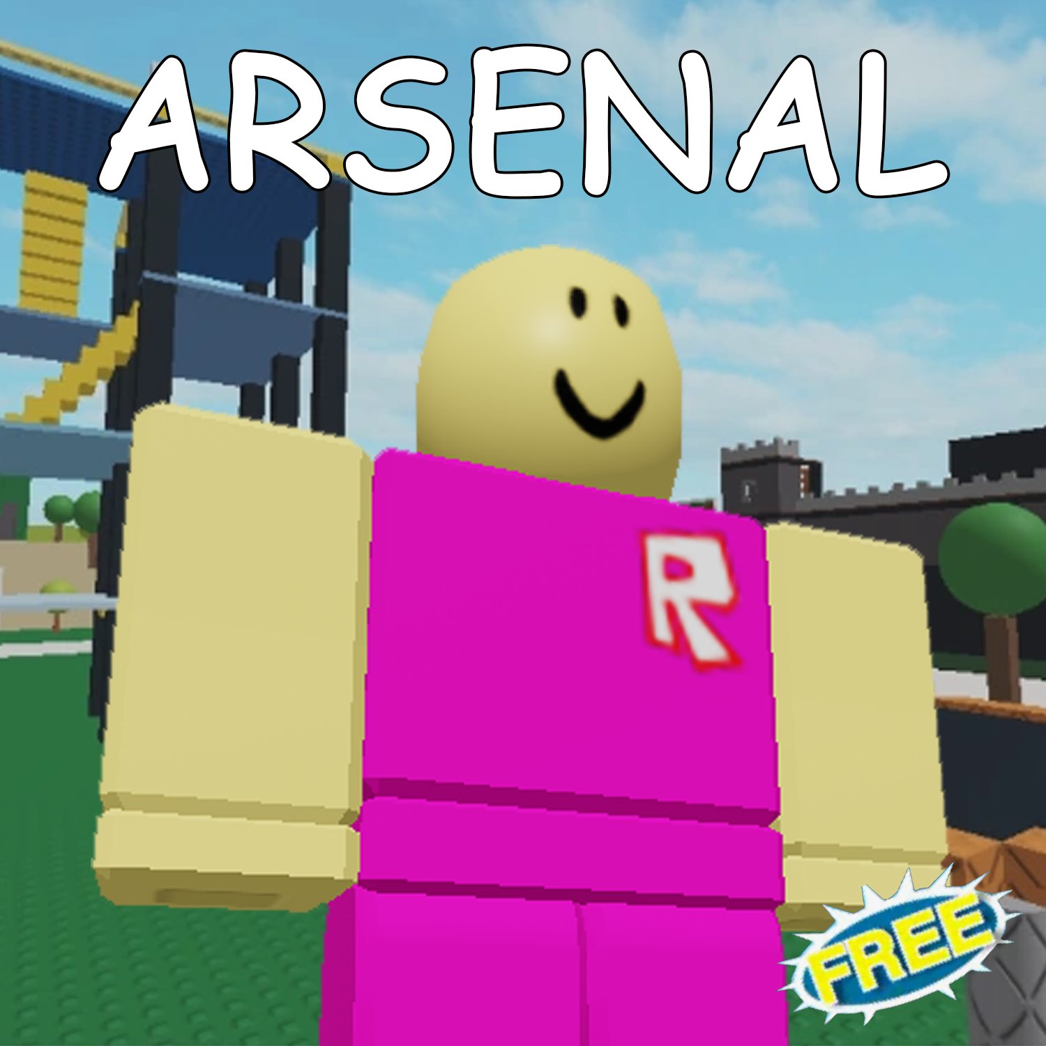 I drew my Roblox avatar as an Arsenal skin. I challenge every