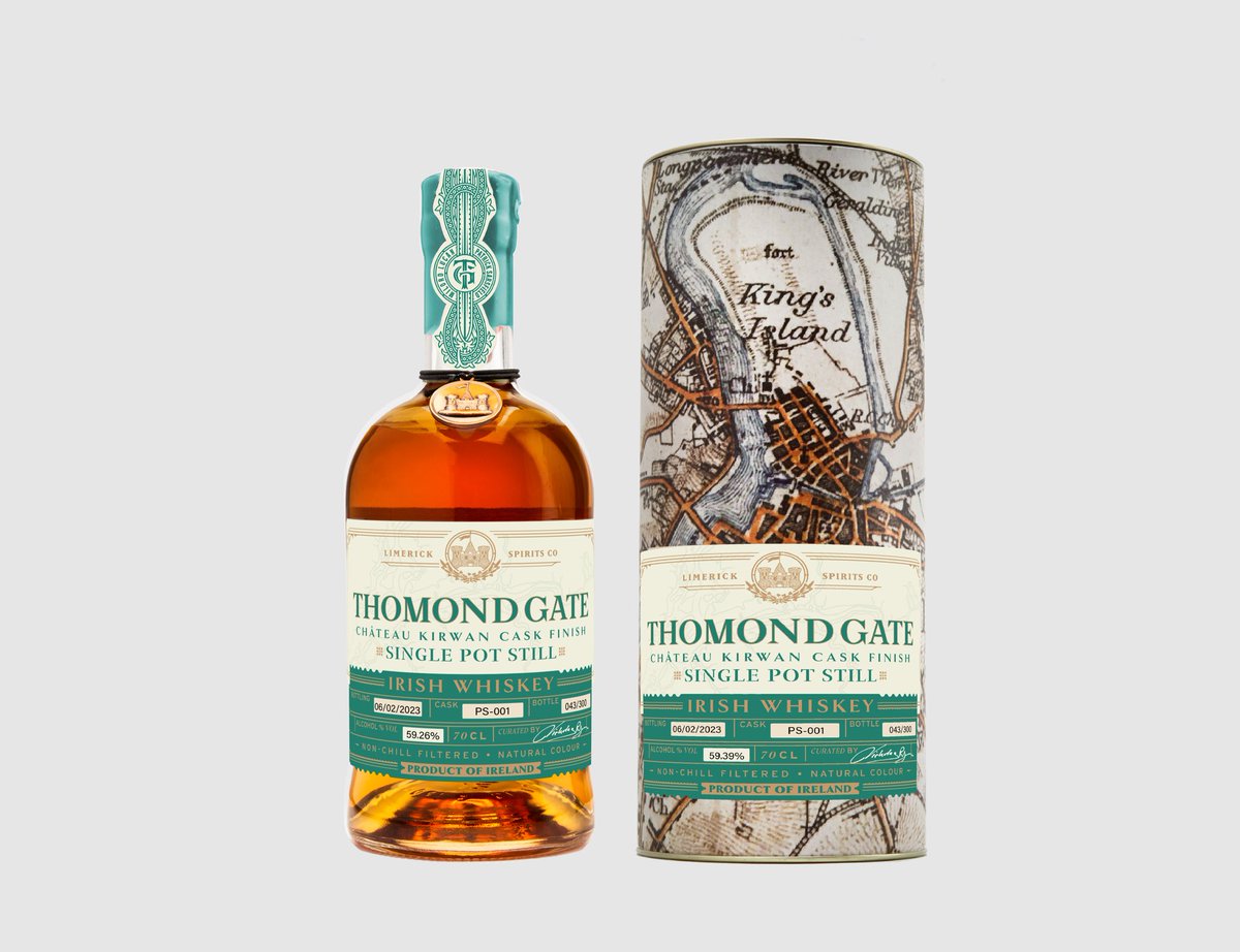 ThomondGW's tweet photo. New whiskey, Thomond Gate, Château Kirwan Cask Finish Single Pot Still! https://t.co/ARoZ80KPua https://t.co/T5QXhpVsCB