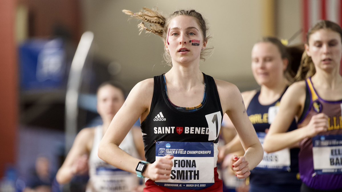 🏆NATIONAL CHAMPION🏆 

<a href="/CSB_Athletics/">CSB Athletics</a> Fiona Smith wins the women’s 5,000m run with a time of 16:33.79! 

#D3tf | #WhyD3