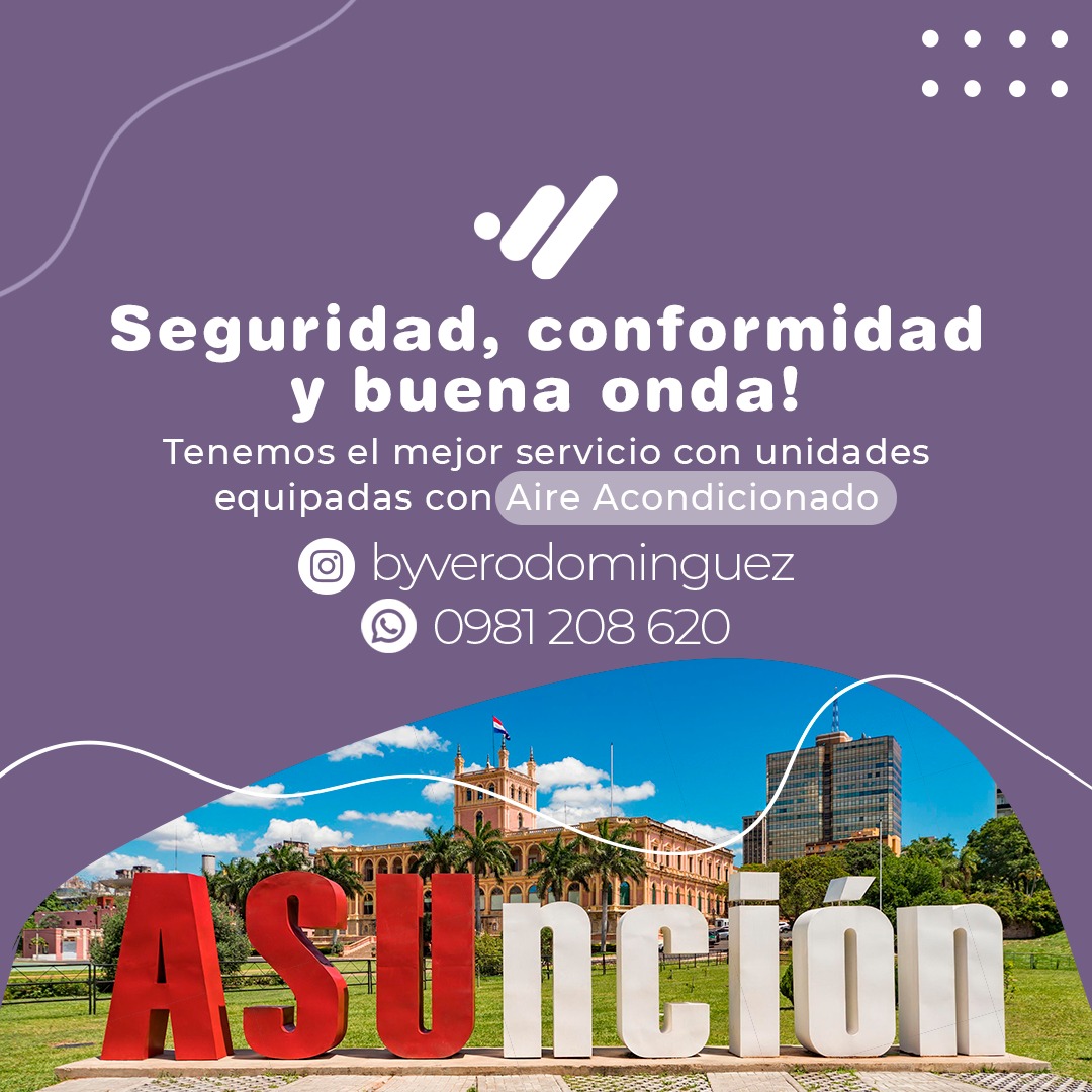 Disfruta del viaje, nosotros te llevamos 🤩⁣
Hacemos traslado en todo asunción y gran asunción, ya no te estreses por el trafico  😉⁣
⁣
Contactanos 📲
⁣
#transportepremium #mujeres #noscuidamostodas #transporteparamujeres