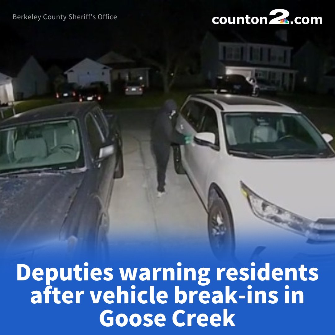 Berkeley Co. deputies are warning residents after several vehicles were broken into in the Devon Forest neighborhood
VIDEO IN STORY: trib.al/UZ7yABi