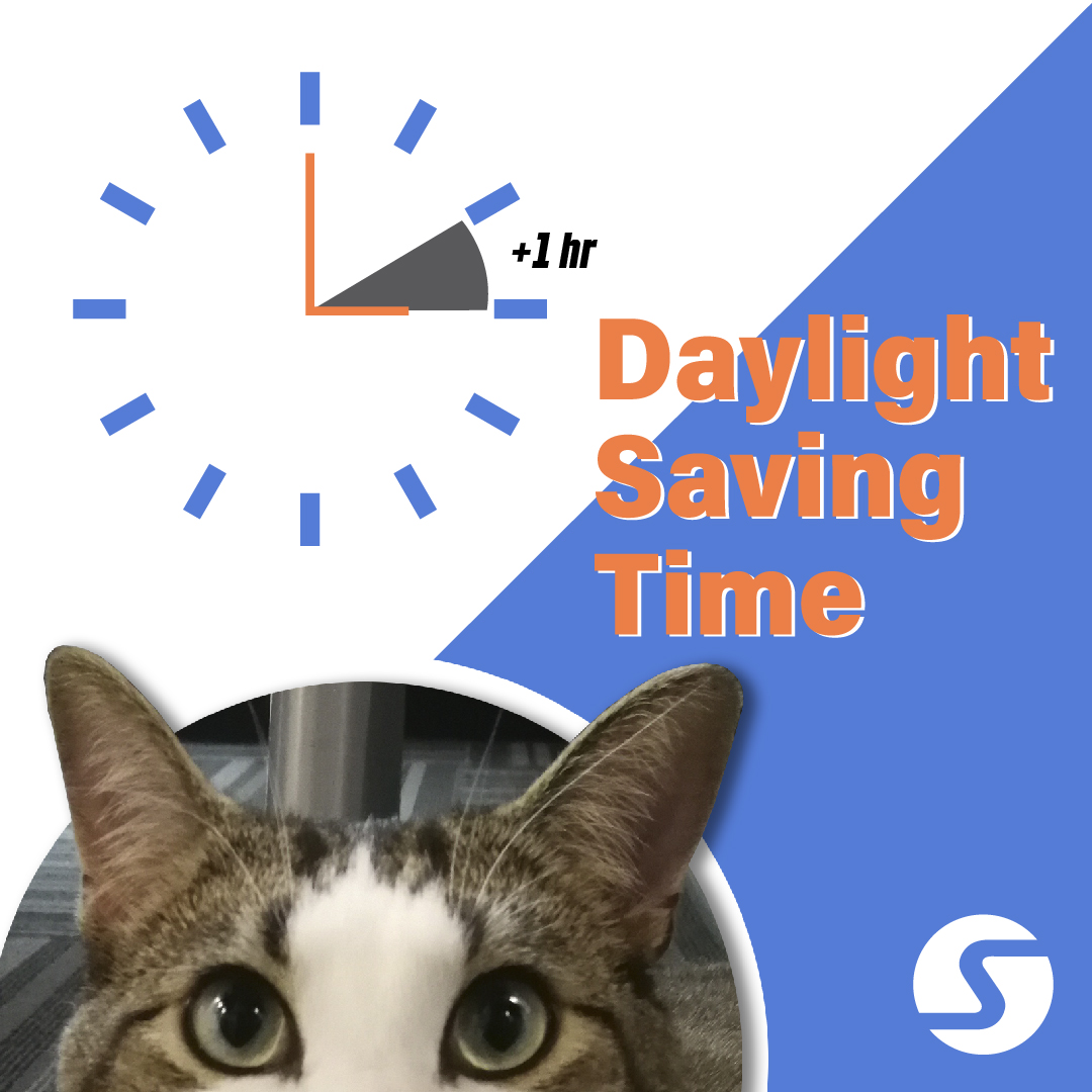 Skyline_AB's tweet photo. Louie here; just a friendly reminder to set your clocks forward an hour before going to bed on the evening of March 11th, so you'll be set for the start of the week! 
.
.
.
#skylinealberta #skylineexhibits #dst #daylightsavingstime #tradeshow #alberta #yyc https://t.co/lWJGQP182a