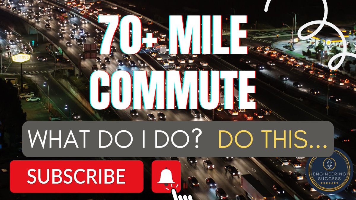 ENGRingSuccess's tweet image. What's the longest commute that you'd do for work for 2 months? 

Could you handle 70 miles? This person was contemplating it and I shared my thoughts here: youtu.be/oXumJNoMv7k?ut…

#commute #workcommute #longcommute #transportationissues #livingsustainably #carbonfootprint