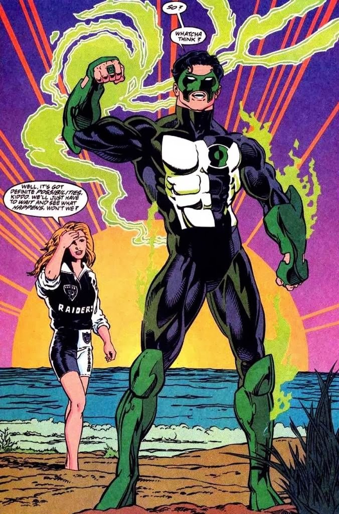 Jd14762's tweet photo. A Green Lantern animated movie with Spider-Verse animation style and Kyle Rayner as the main character would be epic. https://t.co/xgqi1SQN5L