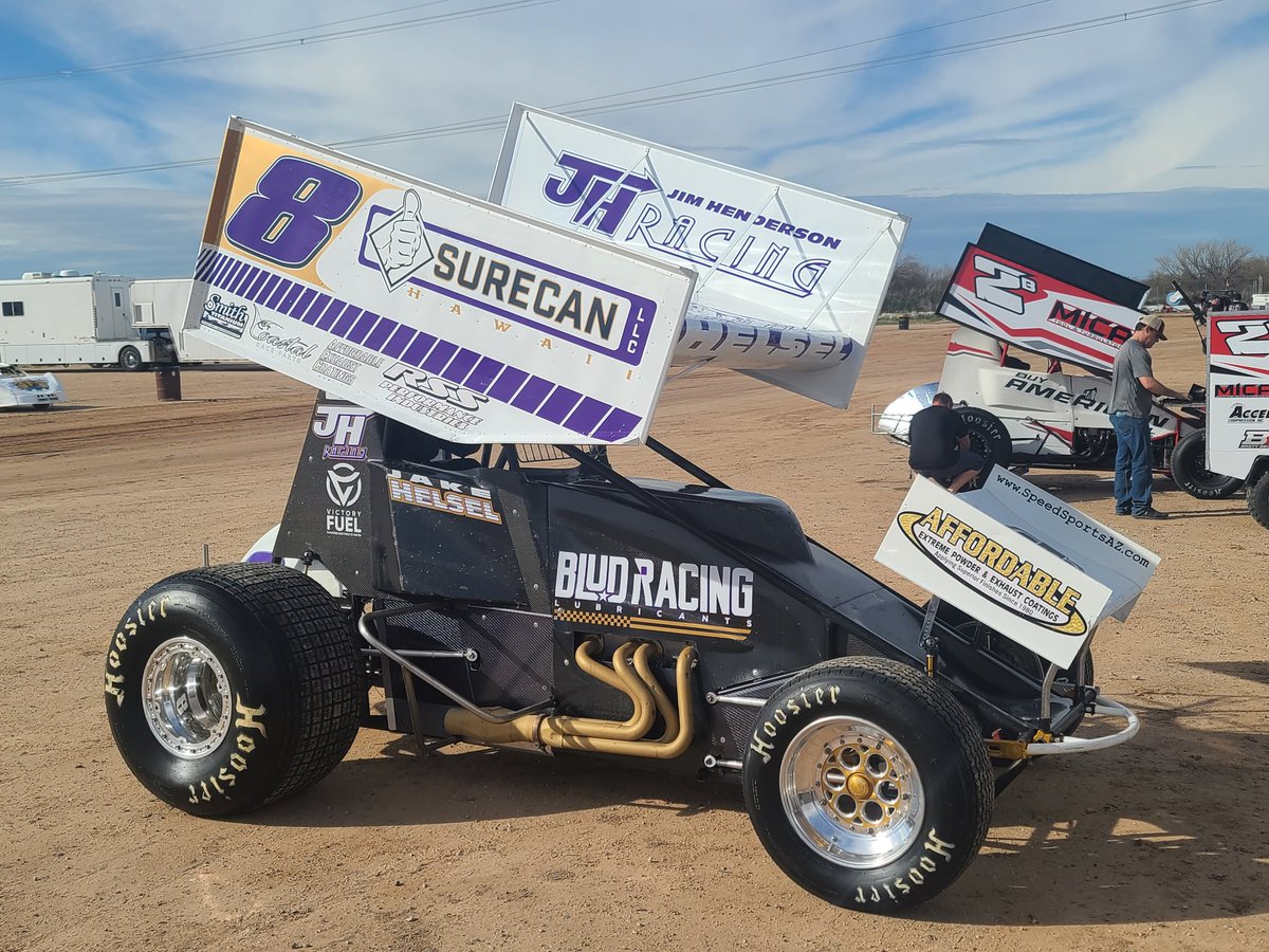 This is what we have been waiting for.  The ASCS Sothwest 2023 is now here. Another <a href="/Bullet8/">Bob Ream Jr.</a> hotrod with @44jakehelsel turning the wheel. Thanks to all who make this happen. #teamocho