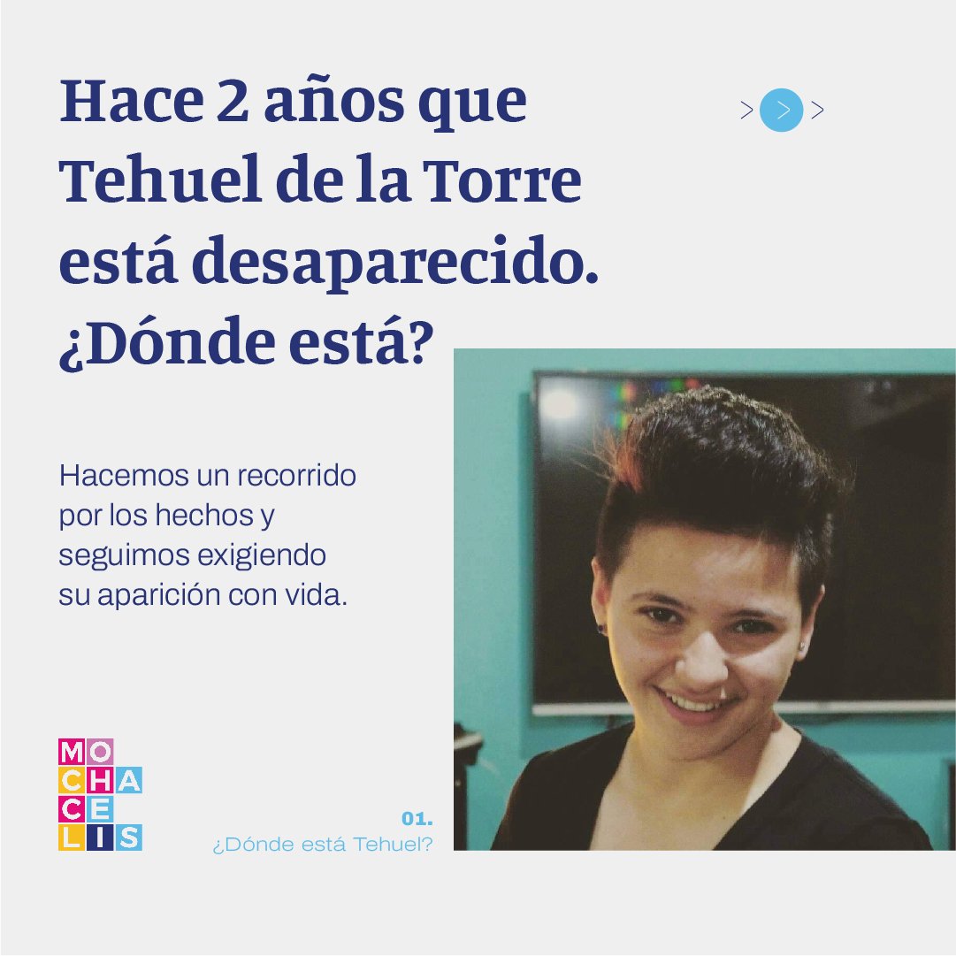 MochaCelis's tweet photo. 📣 Hace ya 2 años que Tehuel sigue desaparecido y nos seguimos preguntando: ¿A dónde está? 

✊🏽 Tehuel es un varón trans que salió de su casa en búsqueda de una oportunidad laboral y nunca más volvió. https://t.co/zMzqI3e8O8