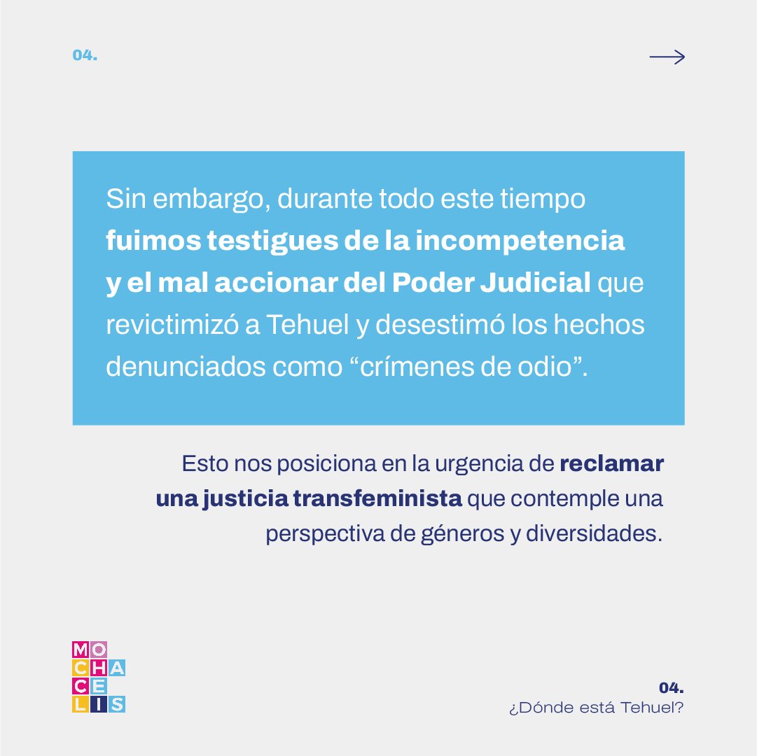 📣 Hace ya 2 años que Tehuel sigue desaparecido y nos seguimos preguntando: ¿A dónde está? 

✊🏽 Tehuel es un varón trans que salió de su casa en búsqueda de una oportunidad laboral y nunca más volvió.