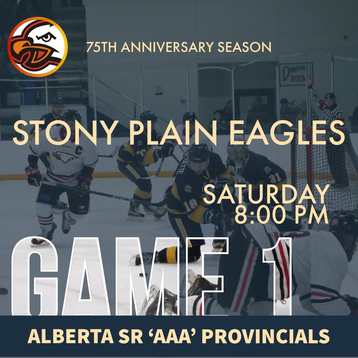 Saturday - GAME 1
You get Eagles, more Eagles, beer gardens, concession, 50/50, silent auction, and the best AAA players for one low price!!

Can’t wait to see you again Saturday!!

#allancup #aaa #hockey #Alberta #Canada