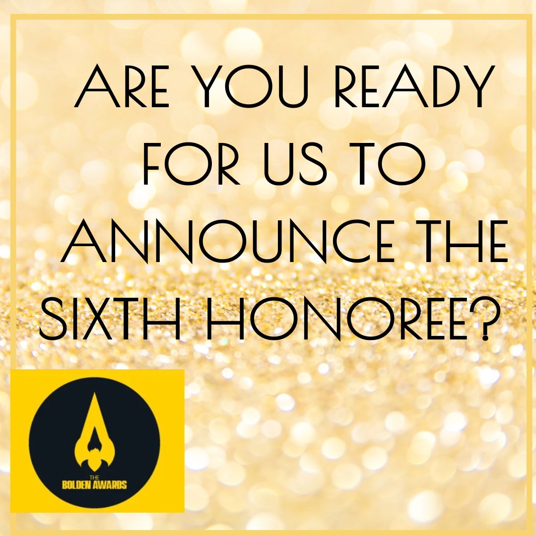 🌟 The sixth Bolden Awards Honoree will be announced tomorrow 🏆 

💫 Until then make sure to visit our website theboldenawards.com 

#theboldenawards #whereboldnessmeetsgreatness #aintnostoppingusnow #shineon #theboldenacademy