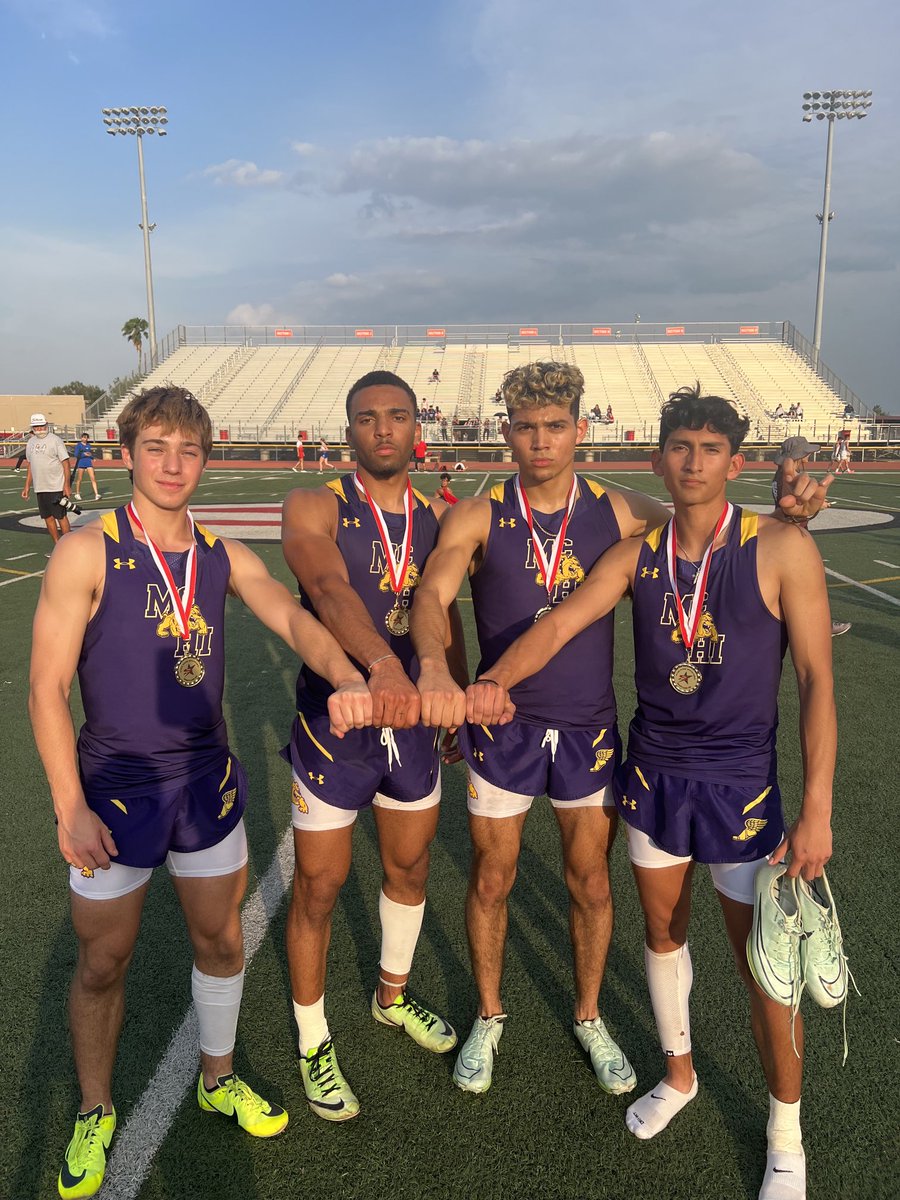 MchiTrack's tweet image. McHi 4x100 M Relay ran a season best 42.8 today and finished in 1st place at the Steve Stark Relays. Great Job Will Hawk, Derrick White, Zach Hernandez &amp;amp; EJ Ramirez!! ⁦@McHiPride⁩ ⁦@Mchi_Yearbook⁩ ⁦@lopezjay⁩ ⁦@McallenHigh⁩ ⁦@McHi_Blitz1909⁩