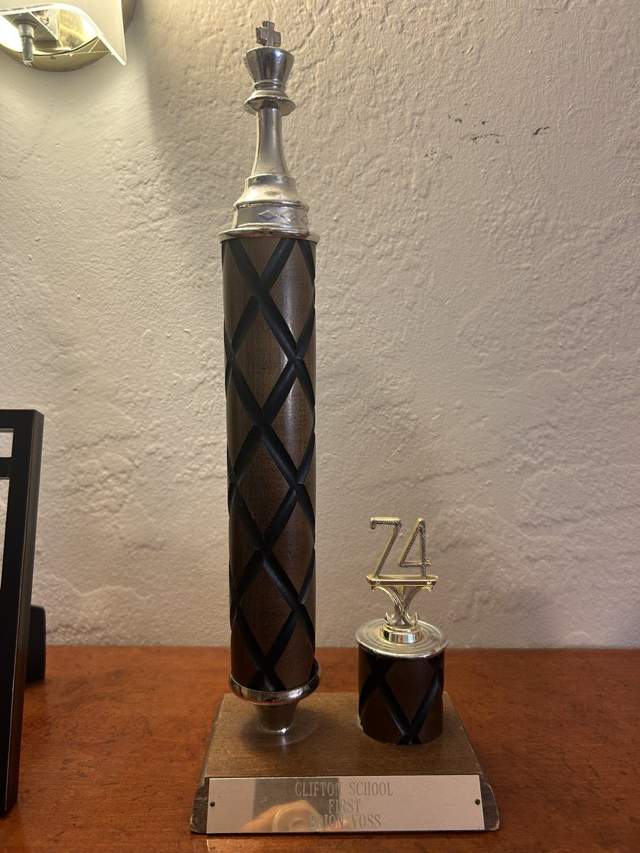 BWheatleySJUSD's tweet photo. Outstanding! 👏🏼 Clifton helped develop my love of chess at least until I discovered girls! #ClassOf74 #Checkmate ♟️❤️ https://t.co/URQb7zf9jM