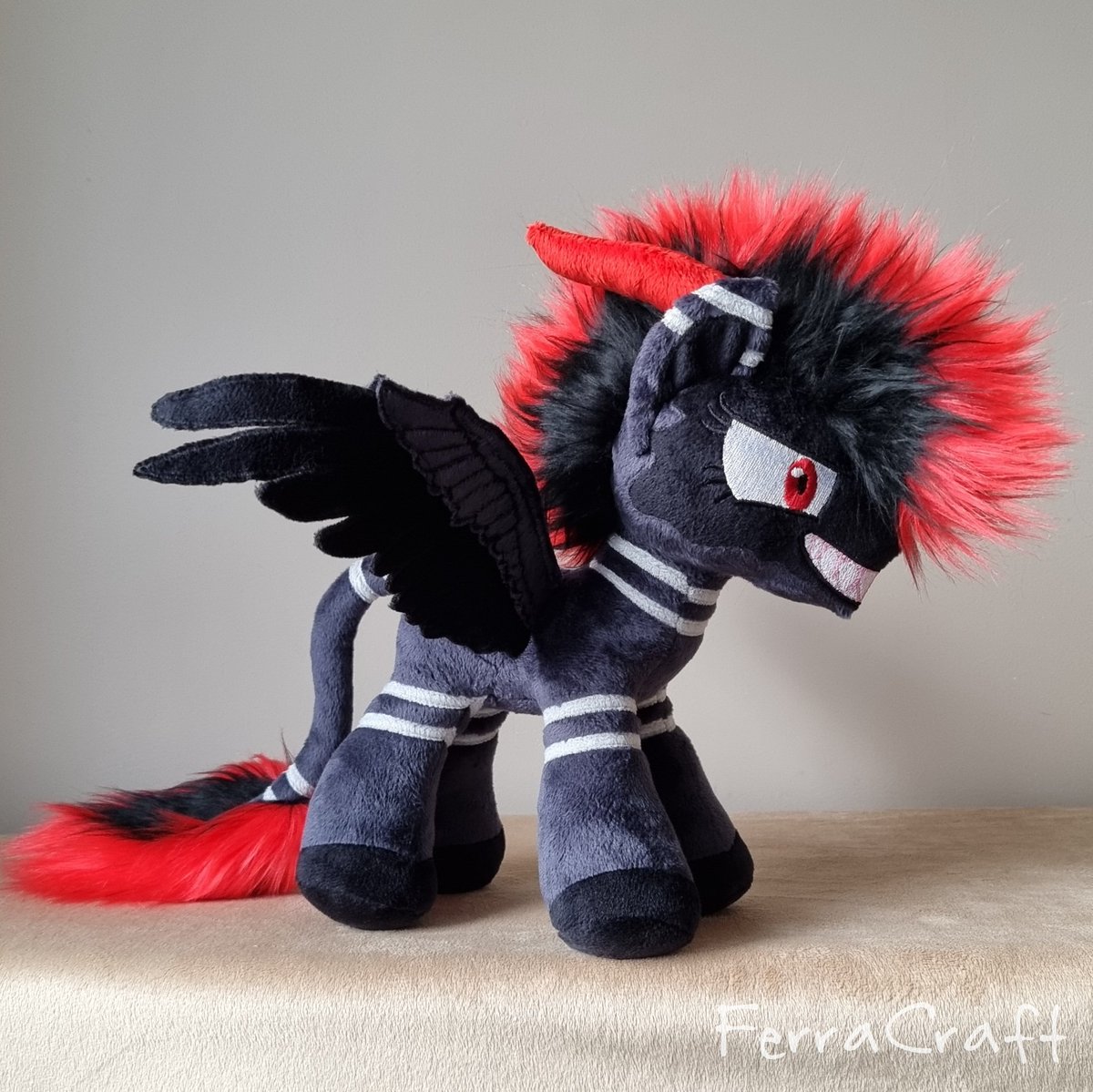 #mlp #mlpoc #ponysona #brony #brony4ever #mlpplush #mlpcommission #demon #handmade