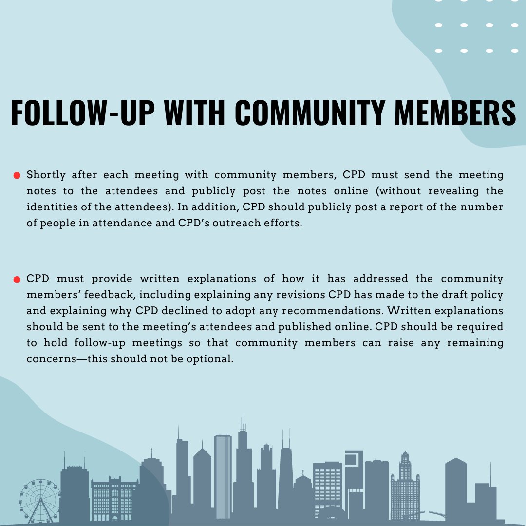 CommsUnited's tweet photo. CPD is currently accepting public comments on its policy for conducting community engagement on CPD policies, the deadline for comments is this Sunday, March 12th. We encourage you to make your voice heard and submit your comments by this Sunday! https://t.co/Ir0v3ZObIo