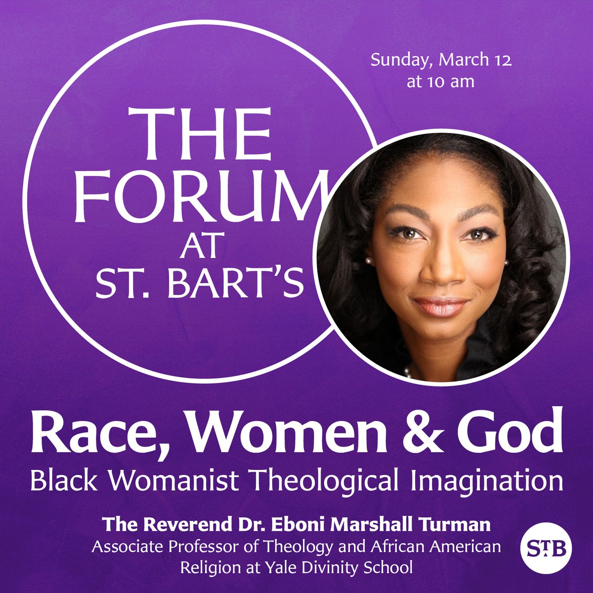 SUN 3/12 Black womanist scholar <a href="/ebonithoughts/">Eboni Marshall Turman</a> reflects on the intersection of race, gender, and religion at The Forum at 10 am and preaches at 9 &amp; 11 am services, Join us in person at Park Ave at 51st or watch the livestream  ow.ly/GIIe50NfQEI