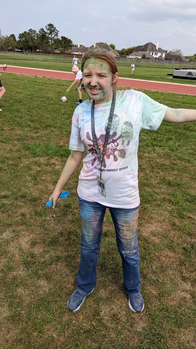 Madelyn &amp; Olivia had a blast at the Color Run today!! <a href="/AragonWildcats/">Aragon Middle School</a>