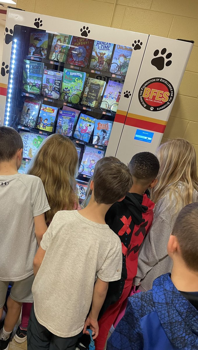 Ashley Powers (@ashleypowers3rd) on Twitter photo One of my students got a golden coin for the book vending machine after getting her golden reader ticket pulled on the announcements! The kids were all so excited to see which book she chose! She went with The Inflatables! <a href="/carriedhilliard/">Carrie Hilliard</a> <a href="/BFESBobcats/">Birmingham Falls ES</a> One of my students got a golden coin for the book vending machine after getting her golden reader ticket pulled on the announcements! The kids were all so excited to see which book she chose! She went with The Inflatables! <a href="/carriedhilliard/">Carrie Hilliard</a> <a href="/BFESBobcats/">Birmingham Falls ES</a>