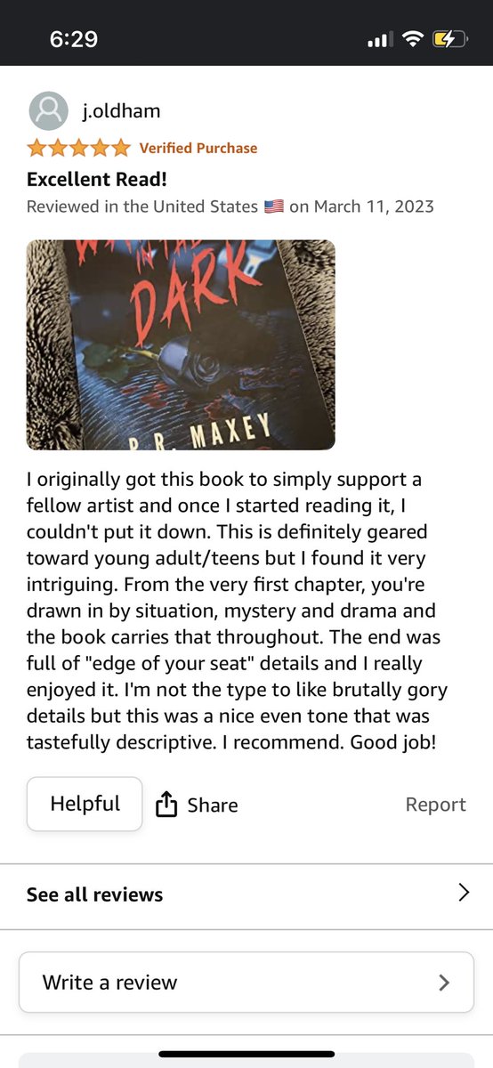 Next review is in! Another 5 stars! ⭐️⭐️⭐️⭐️⭐️🔥🔥🔥🔥🔥
.
.
.
#bookrelease #book #bookstagram #booktok #books #bookstagrammer #ya #yathriller #thriller #booknerd #bookreview #bookrecommendations #booklover #bookaddict #waitinginthedark #bibliophile #authorsofinstagram #author