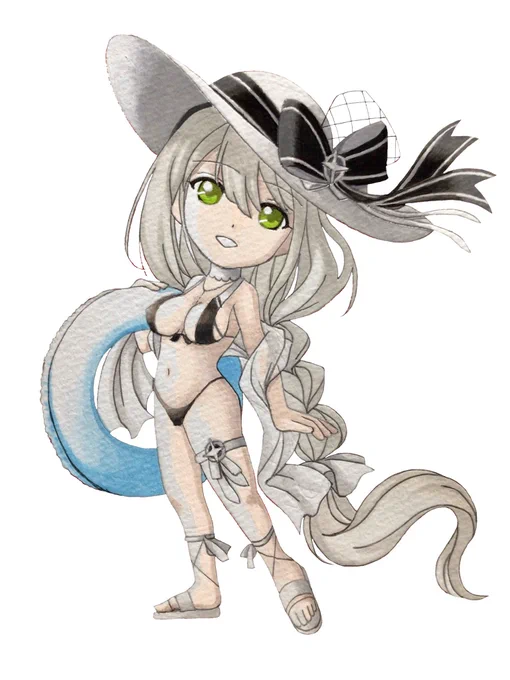 現在、アズールレーンのイベントのタイミングで、注目されている子の1人。#アズールレーン #アズレン #アクィラ 