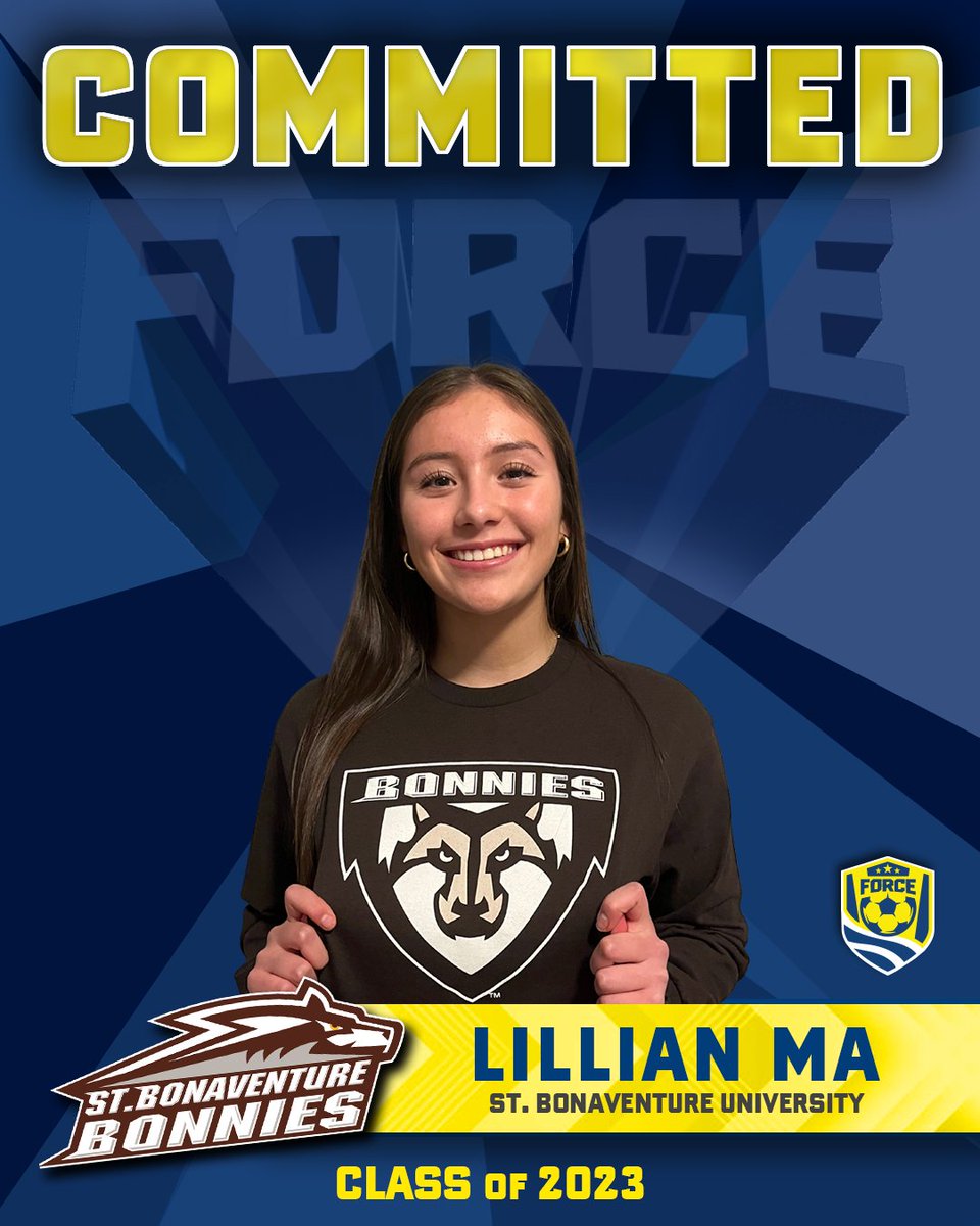 📢 COMMITTED!!! Congratulations to <a href="/ClevForceSC/">Cleveland Force SC</a> 04/05G ECNL player, Lillian Ma, on continuing her student-athlete career with <a href="/BonniesWSoccer/">Bonnies Women's Soccer</a> !

Lillian is in her first season with Cleveland Force SC!
#clevelandforcesc #chirp