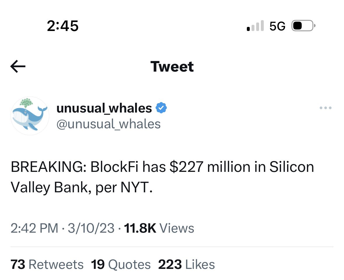 All my portcos are not impact by SVB. What a day!