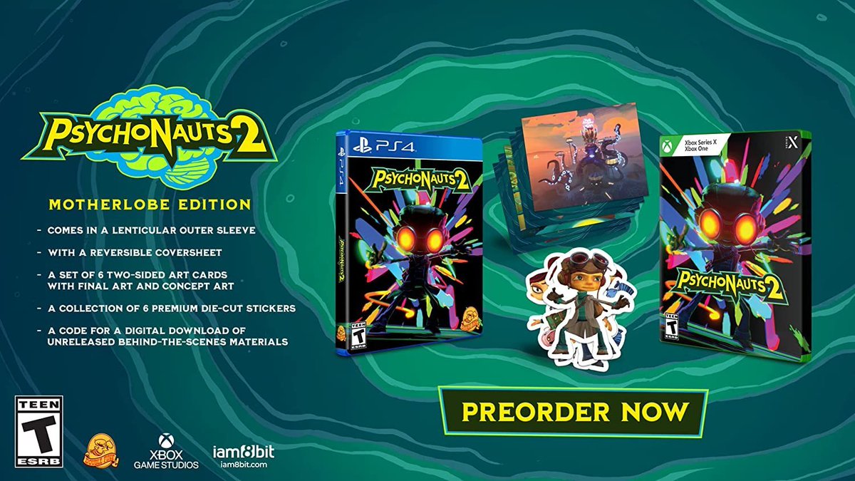 Wario64's tweet photo. Psychonauts 2 : Motherlobe Edition is $46 on Amazon 
PS4 https://t.co/uFoGlfMzqv
Xbox https://t.co/wCXlxPoqQE #ad 

also on Game Pass https://t.co/56h8aDeKzu
