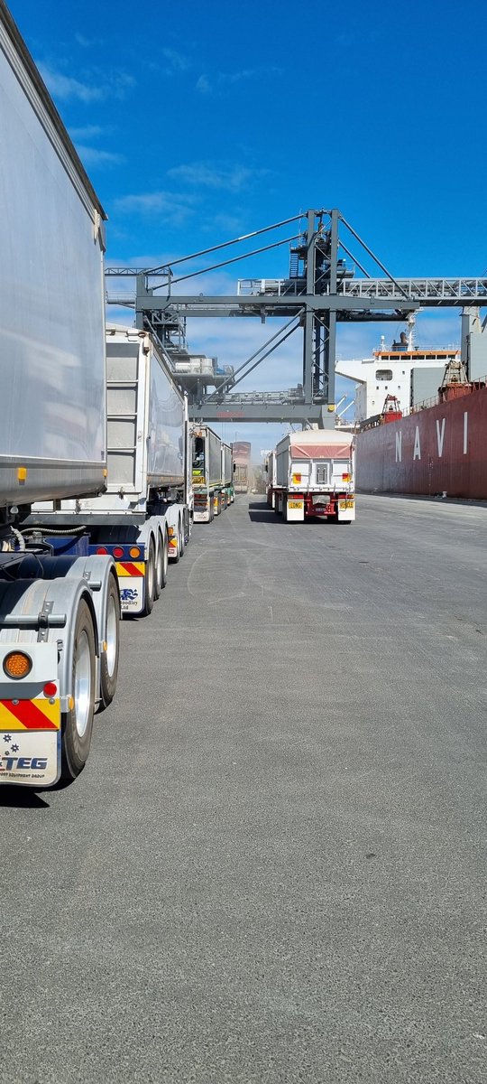 Grower direct delivery of wheat to an <a href="/AWBAustralia/">AWB</a> vessel in Port Adelaide. Nice to have another avenue to sell grain off-farm.