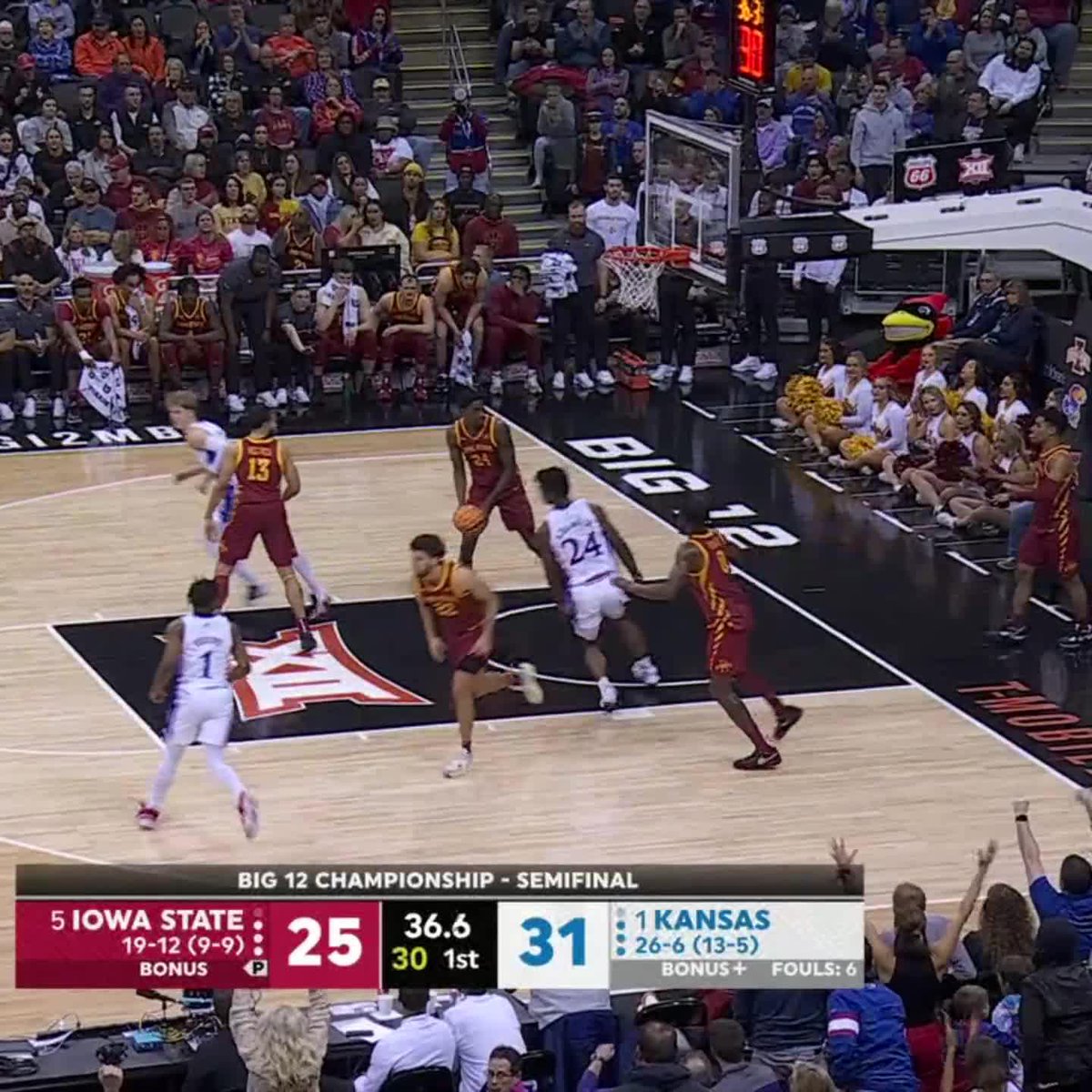 THROW IT DOWN, K.J. 😳 KUHoops ESPN espn