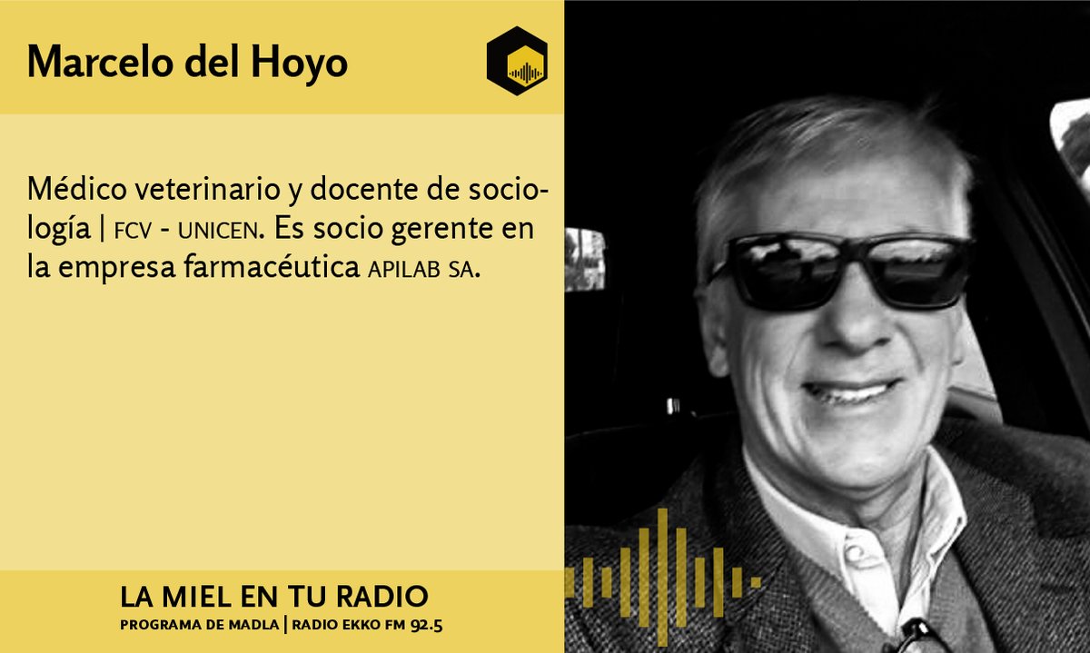 LaMielEnTuRadio's tweet image. Entrevistaremos al médico veterinario #MarceloDelHoyo sobre los 20 años de #Apilab.