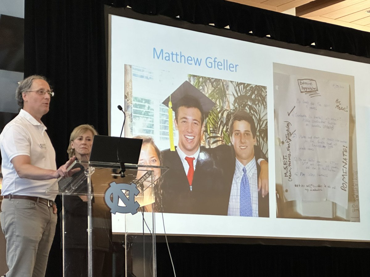 Learning from our colleagues down the Tobacco Road at UNC’s Matthew Gfeller Center Neurohealth Symposium. Was an honor to hear from Bob and Lisa Gfeller and to remember the history behind why we do what we do for concussion care. #NeuroHealth2023 #concussionawareness