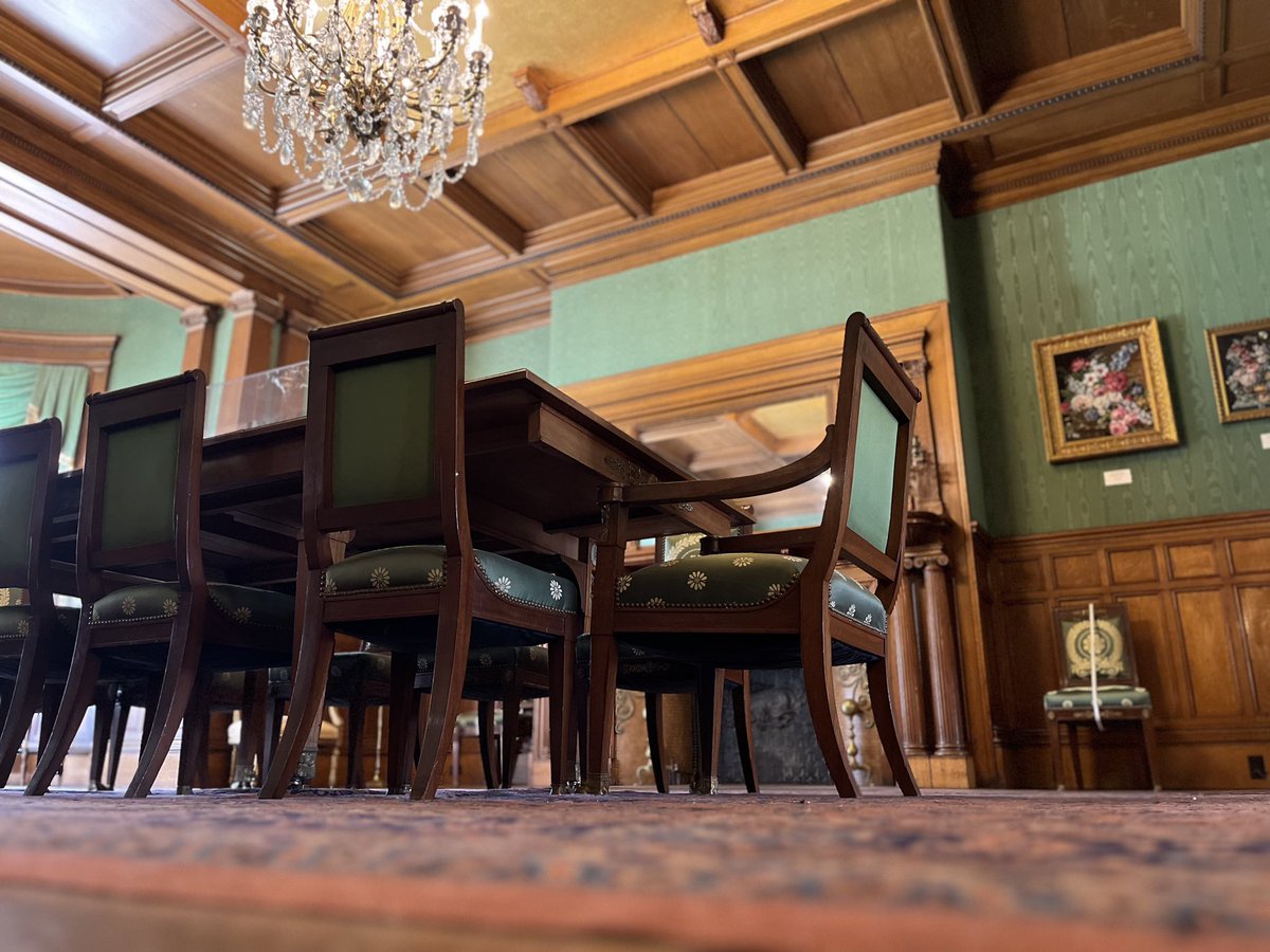 Students from my English 3210 dark academia class and I toured the Cupples house today. Very #darkacademia <a href="/slu_english/">SLU English Dept.</a>