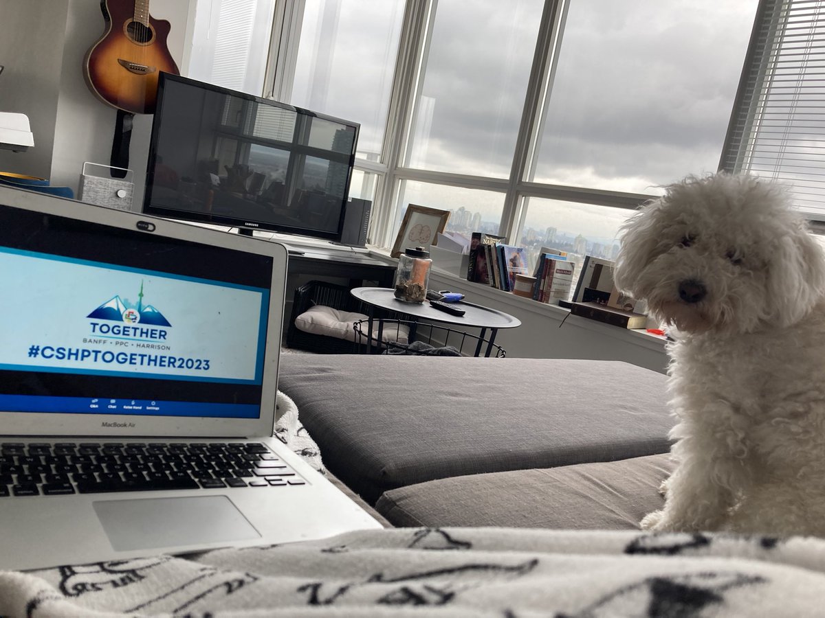 Jennifer_Bong's tweet photo. not quite as I hoped, covid throwing a wrench into plans like being in banff, definitely FOMO for the social and seeing alberta folks, yet very thankful for virtual option - 🙏👏 speakers and sessions so far #CSHPtogether2023 @CSHP_SCPH @CSHP_Banff https://t.co/asliwLZc5t