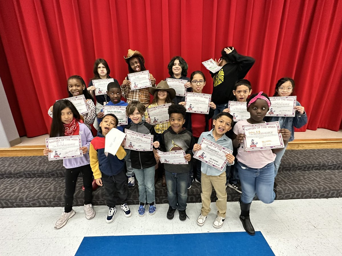 We are KNOWLEDGEABLE! Congratulations to these Rangers of the Week for making connections to their learning this week! We are so proud of you! 🧠