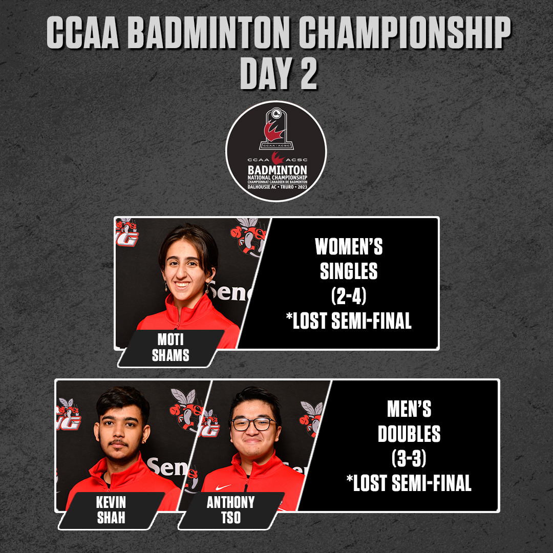 Seneca Sting (@senecasting) on Twitter photo BADM | The Badminton team will play for a pair of #CCAA bronze medals tomorrow.
#BringtheSting @SenecaCollege <a href="/SenecaSSF/">Student Federation</a> <a href="/SenecaAlumni/">Seneca Alumni</a> BADM | The Badminton team will play for a pair of #CCAA bronze medals tomorrow.
#BringtheSting @SenecaCollege <a href="/SenecaSSF/">Student Federation</a> <a href="/SenecaAlumni/">Seneca Alumni</a>