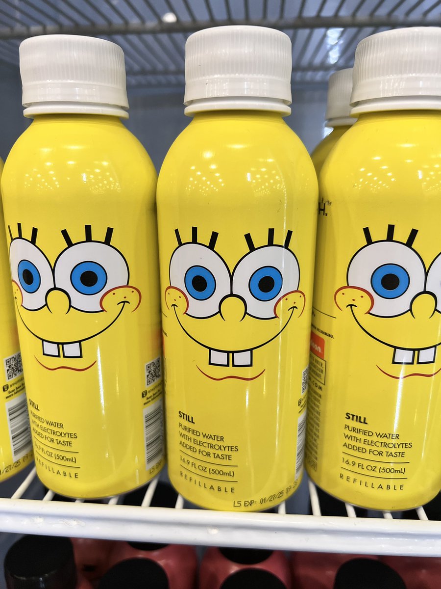 These #Spongebob @drinkpath bottles spotted at #expowest2023 are 🔥
