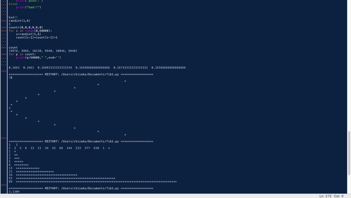 chisako_yama's tweet image. Python
放物線とフィボナッチ数列

#PythonProgram