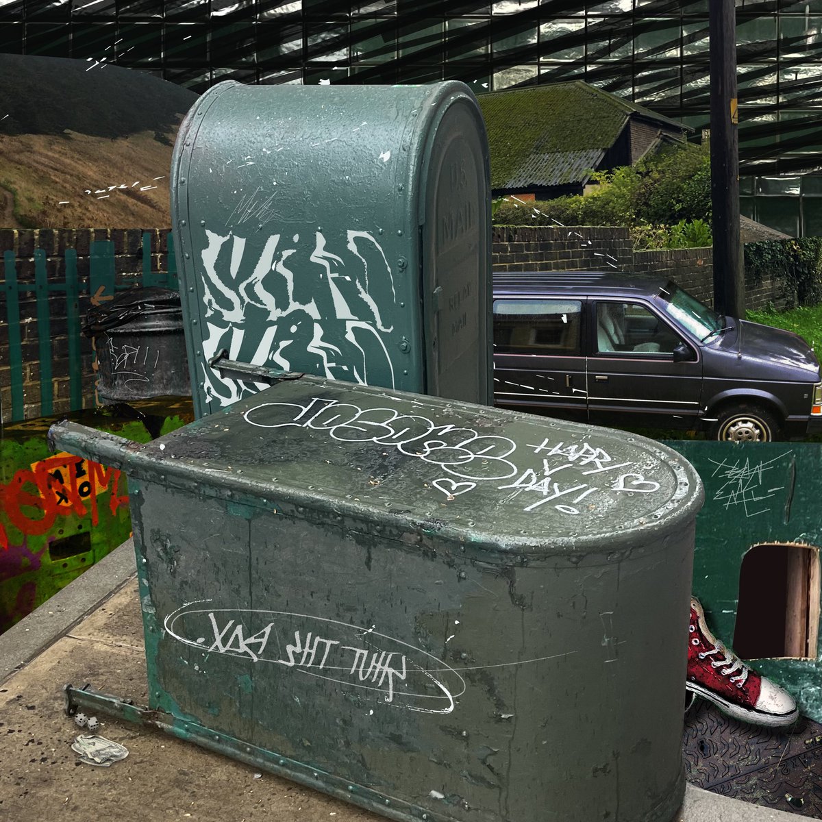 New record out for pre-orders with three tracks available right now from SALAD, the improv bass drums and vox band consisting of <a href="/ErickNkana/">Erick Nkana</a> <a href="/dugettofartinez/">mr. dugetto fartinez</a> and myself eatsalad.bandcamp.com/album/shut-the…