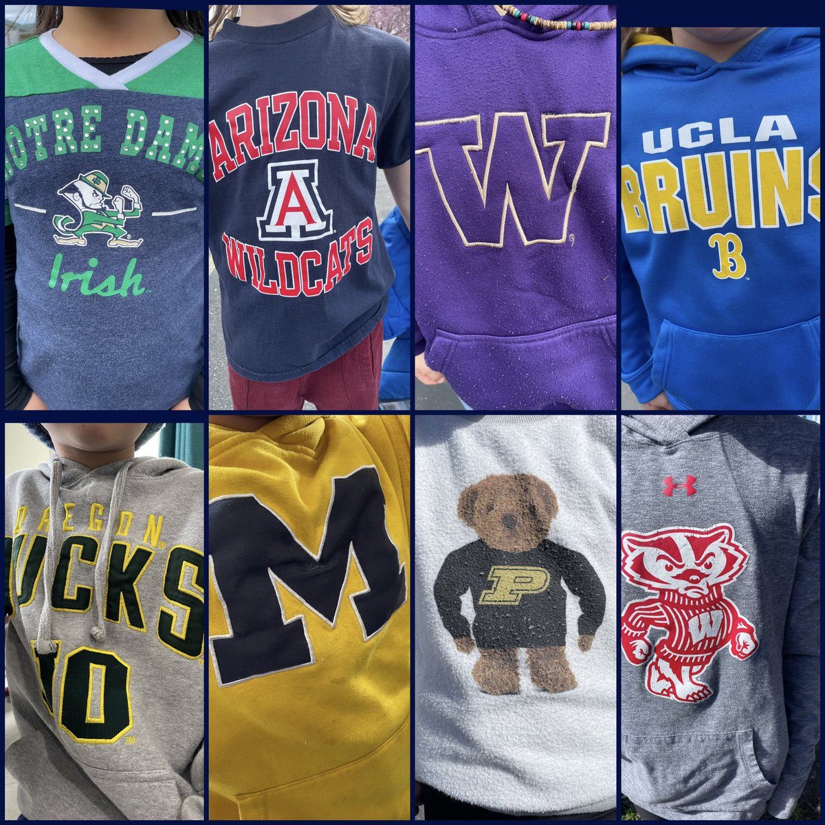 Happy #MarchMadness day at @Walnut_Acres 🏀 We had lots of college spirit wear going on today! 

@MtDiabloUSD #marchmadness2023 #basketball #spiritday #CollegeBasketball #CollegeHoopsToday #furtureisbright #brightfuture