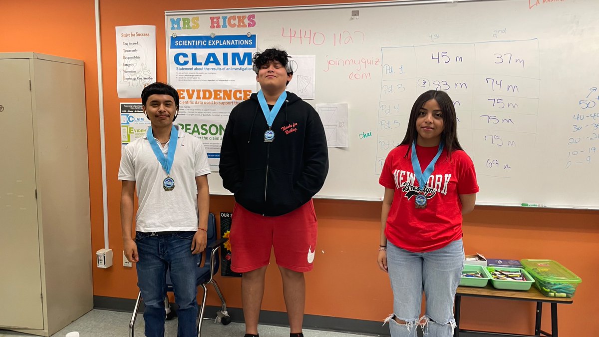 Zena Marie (@zhicks_science) on Twitter photo 3rd period winners!
1st - Juan
2nd - Lio
3rd - Amy
<a href="/WeAreLely/">Lely High School</a> <a href="/CollierScience/">Collier Science Dept</a> #Rocket Scientists 3rd period winners!
1st - Juan
2nd - Lio
3rd - Amy
<a href="/WeAreLely/">Lely High School</a> <a href="/CollierScience/">Collier Science Dept</a> #Rocket Scientists