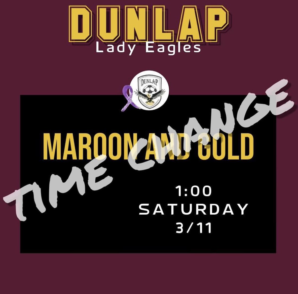 Come support your Lady Eagles at the Maroon and Gold game at 1 tomorrow!! #rolleags