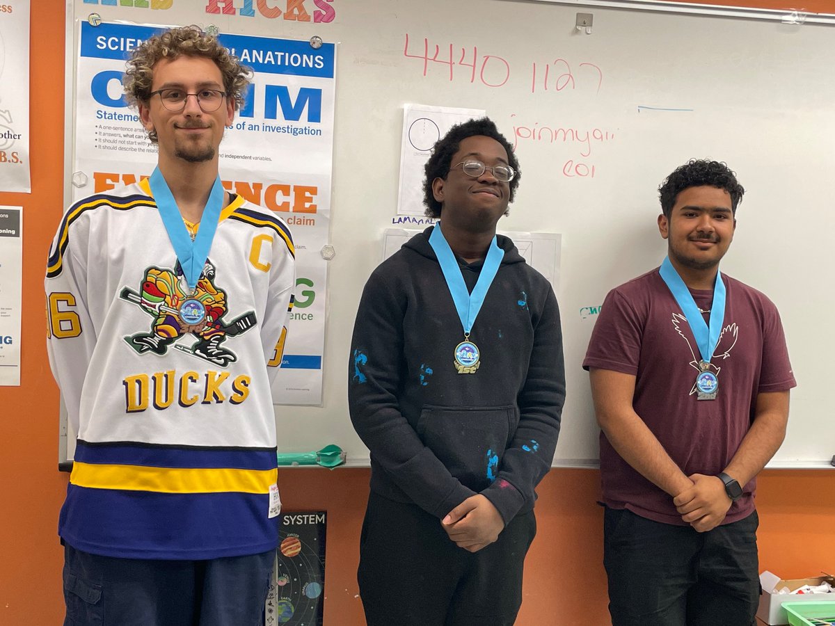 Zena Marie (@zhicks_science) on Twitter photo 6th period winners!
1st - Elijah
2nd - Edgar
3rd - Gavin
<a href="/WeAreLely/">Lely High School</a> <a href="/CollierScience/">Collier Science Dept</a> 6th period winners!
1st - Elijah
2nd - Edgar
3rd - Gavin
<a href="/WeAreLely/">Lely High School</a> <a href="/CollierScience/">Collier Science Dept</a>